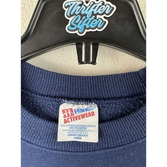 Vintage Large REDKEN Beauty Hair Care Blue Pullover Sweater Women's - Picture 3 of 4